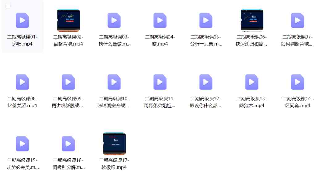 【张博闻】缠论高级课2期-大熊猫资源站