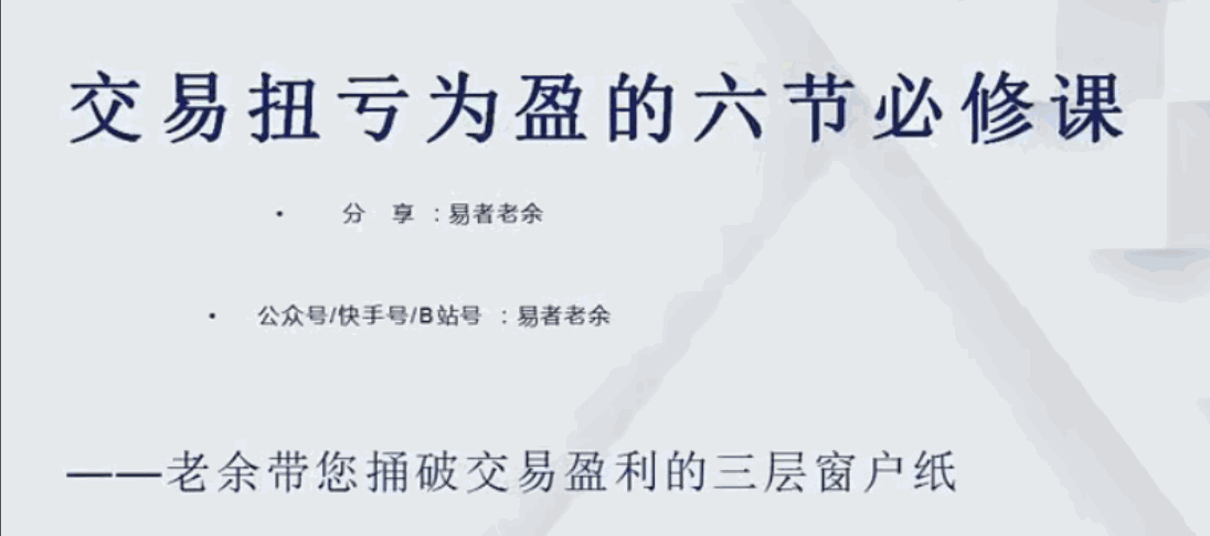 【易者老余】扭亏为盈必修课-大熊猫资源站